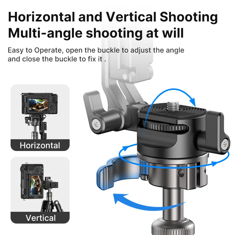 Ulanzi MT-63 aleación de aluminio portátil Mini trípode cámara Smartphone viajes al aire libre fotografía grabación de vídeo trípode monopié