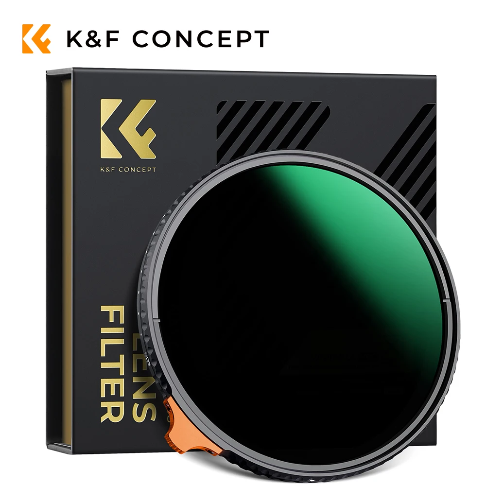 Filtro ND variable Nano-X de K&F Concept, filtro de densidad neutra ND3-1000, 49 mm, 52 mm, 55 mm, 58 mm, 62 mm, 67 mm, 72 mm, 77 mm, 82 mm.