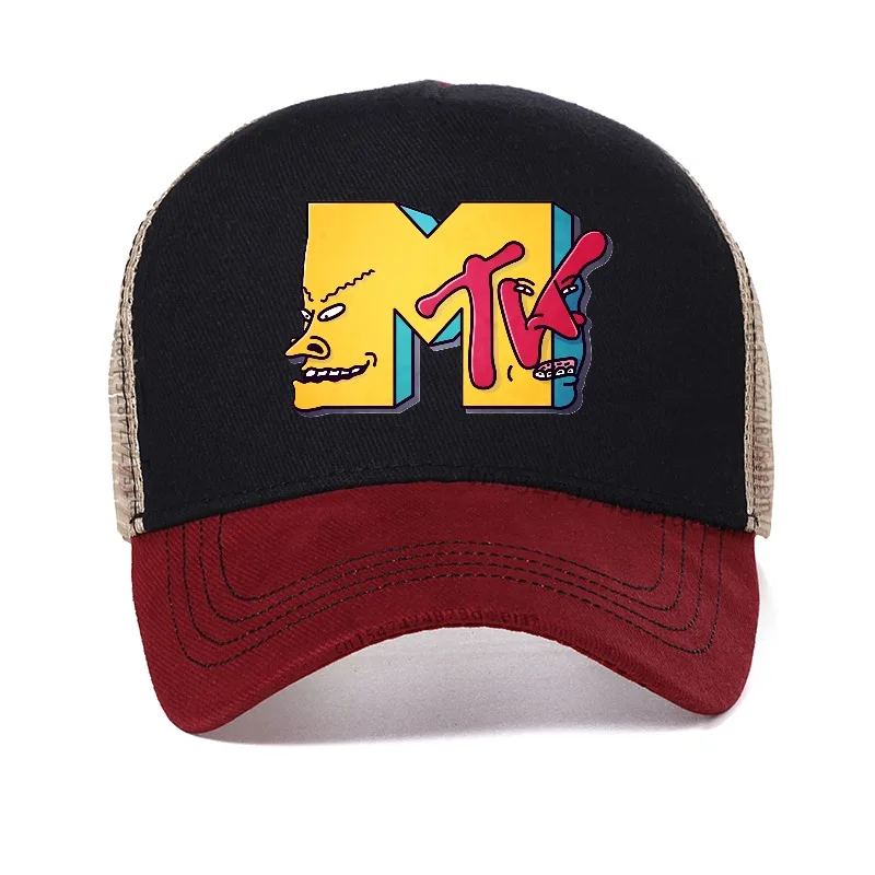 Gorra de béisbol de malla ajustable The Weeknd Mtv Collaboration, gorra trucker transpirable con visera, gorras snapback para exteriores Beavis Butthead
