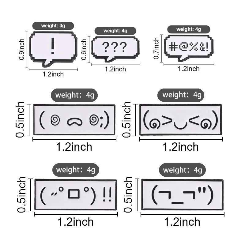 Pins de esmalte retro con burbujas de texto pixeladas, broches de emoticonos Kawaii de dibujos animados, insignias de solapa de moda, regalo de joyería para mochilas y ropa