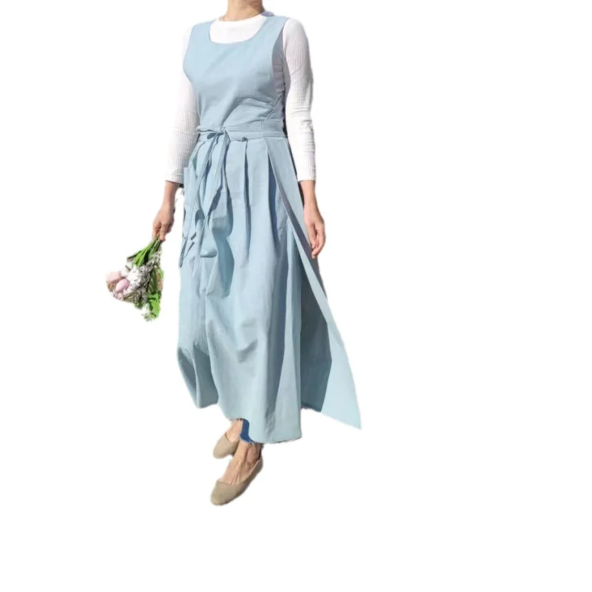 Delantal de cocina para mujer, bata de peluquería, accesorios de cocina, delantal de Chef, monos de floristería, delantal de cocinero