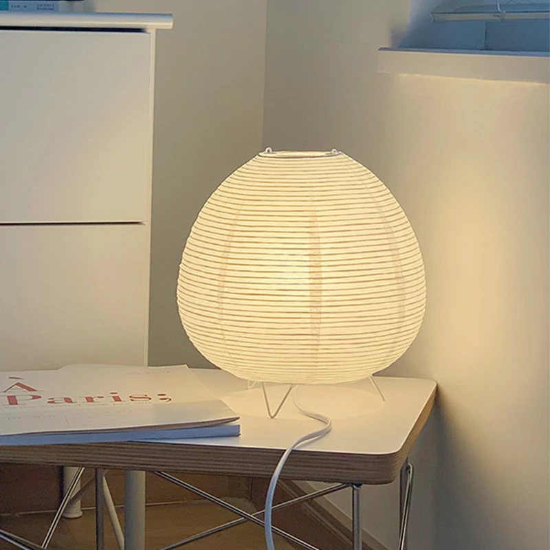Lámpara de mesa LED nórdica, luz Interior UE EE. UU., estilo Wabi Sabi, mesita de noche, dormitorio, sala de estar, estudio, decoración del hogar, lámparas de escritorio