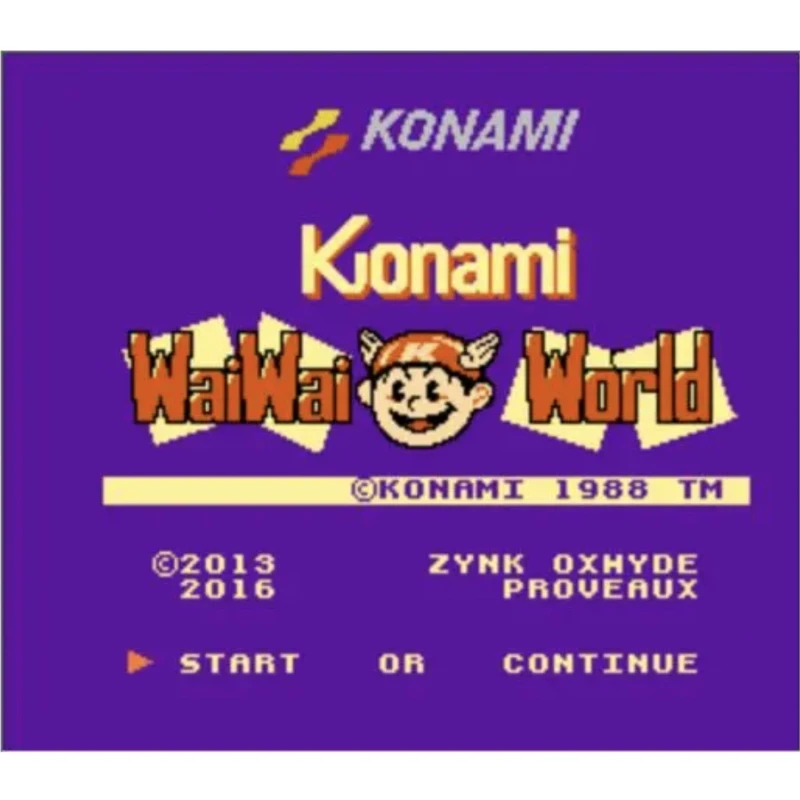 Cartucho de juego Wai World en inglés para consola NES, tarjeta de videojuegos de 72 pines