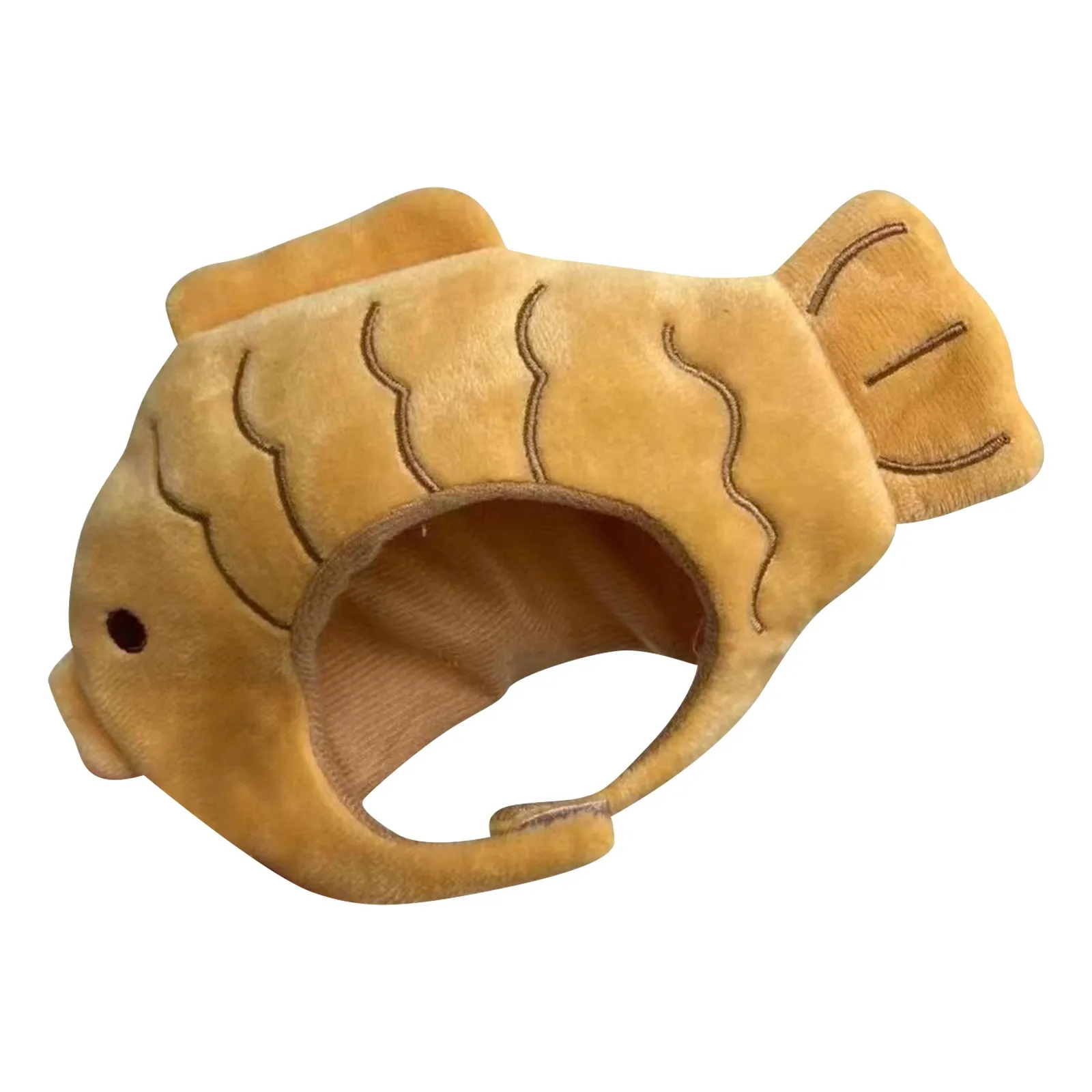 Sombrero de gato de dibujos animados, bonito disfraz de gato con forma de pez, tocado transpirable, sombrero para gato, sombrero para mascota, sombrero divertido de felpa para mascota, juguete para gato