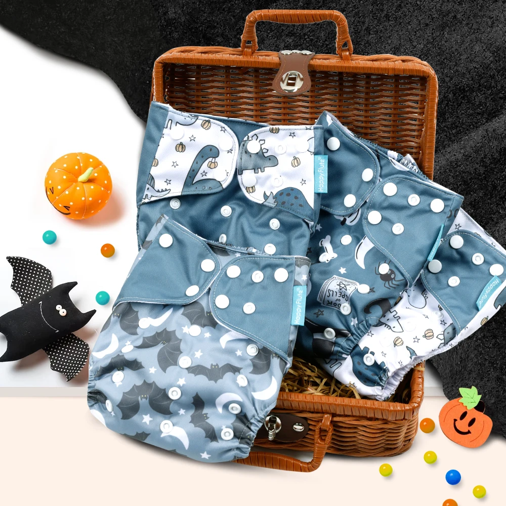 HappyFlute, nuevo diseño, gran oferta, pañal de bolsillo OS, pañal ecológico absorbente lavable y reutilizable, pañal de tela para bebé