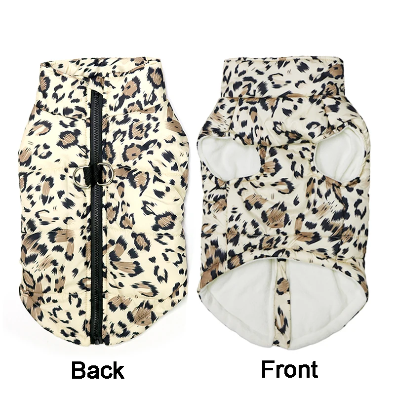 Ropa impermeable de invierno para perros, chaqueta cálida de algodón para mascotas, chaleco para perros pequeños y grandes, abrigo para cachorros, disfraz para Bulldog Francés, Chihuahua, York