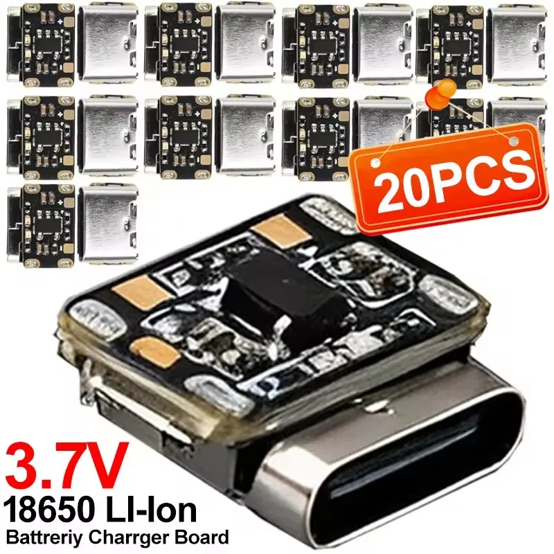 1-20 Piezas Mini Placa Cargadora de Batería de Litio Tipo-C 3.7V 4.2V 18650 Módulo de Protección de Carga con Corriente y Voltaje Constantes