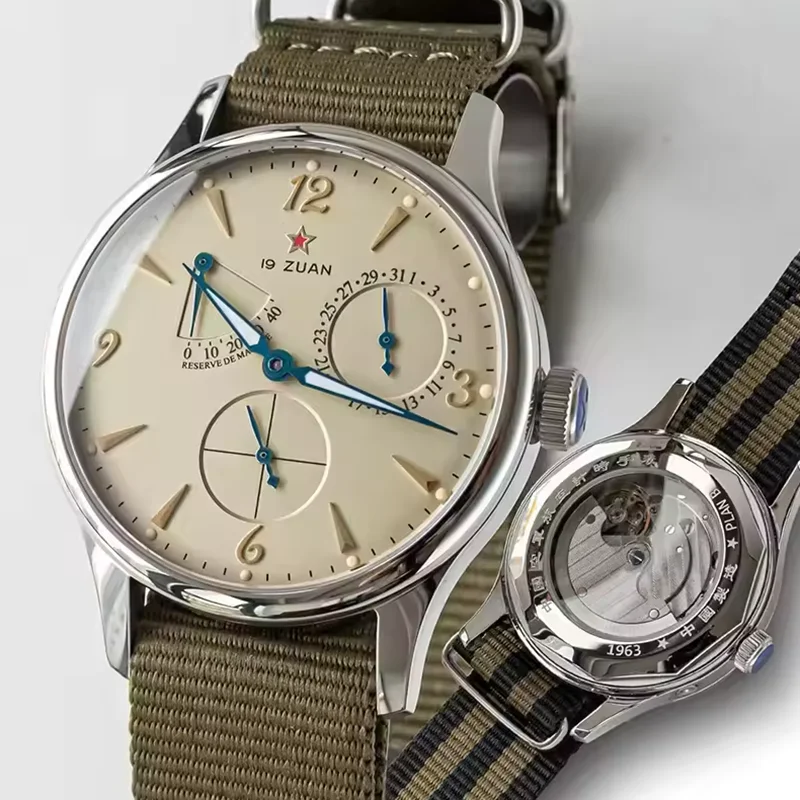Reloj Clásico Seagull 1963 para Hombre, Modelo ST1780, Movimiento Mecánico Automático, Cristal de Zafiro, Estilo Retro, Resistente al Agua