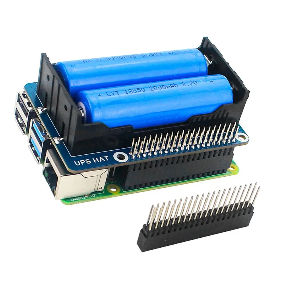 Paquete de Baterías UPS para Raspberry Pi 4B/3B+ - Módulo de Alimentación de Litio de -5V con Batería Recargable y Ciclo de Carga