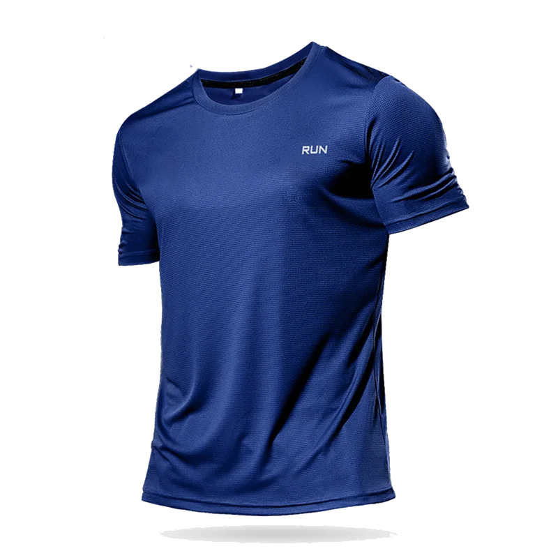 Camiseta de manga larga y corta para hombre, Tops deportivos para Fitness, correr por la mañana, seda de hielo, secado rápido, ropa de gimnasio para montañismo al aire libre