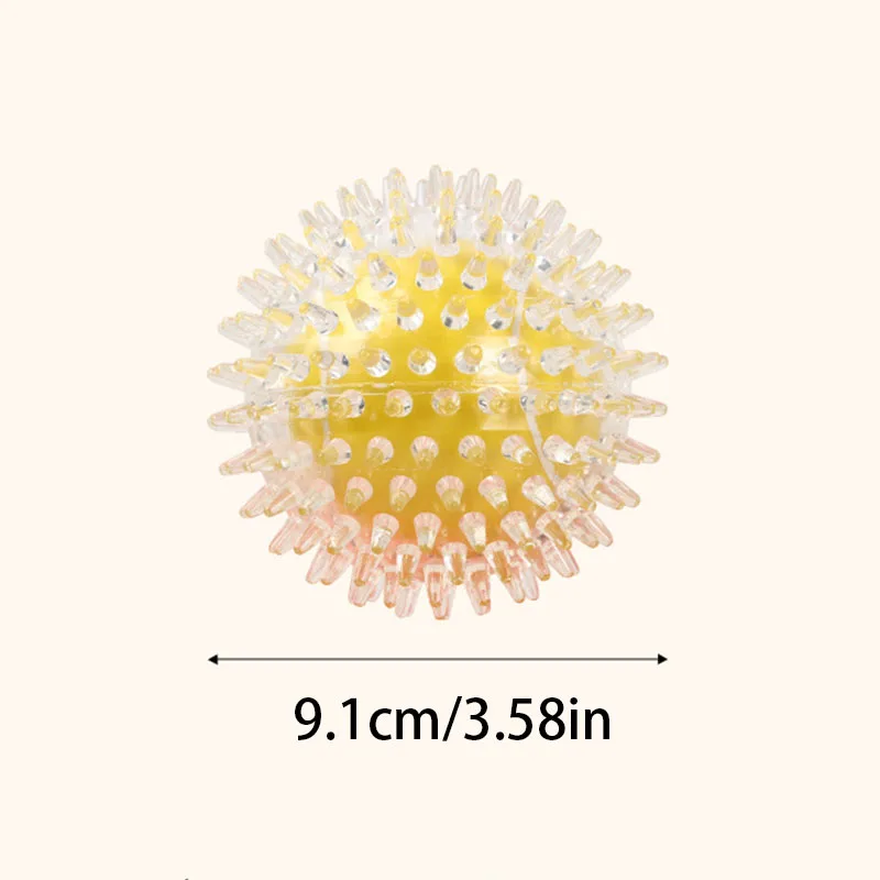 Pelota de juguete para perros con punta, juguete interactivo para aliviar el aburrimiento, limpieza de dientes molares, juguete para masticar para ejercicio de perros