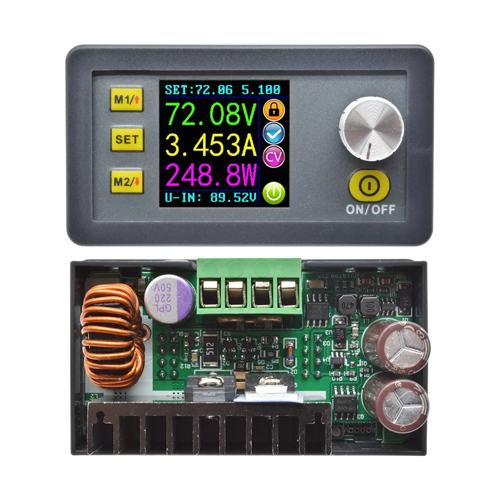 DP50V5A Amperímetro Del Voltímetro Probador de Voltaje Constante Medidor de Corriente Step-Down Módulo de fuente de Alimentación Programable LCD Convertidor