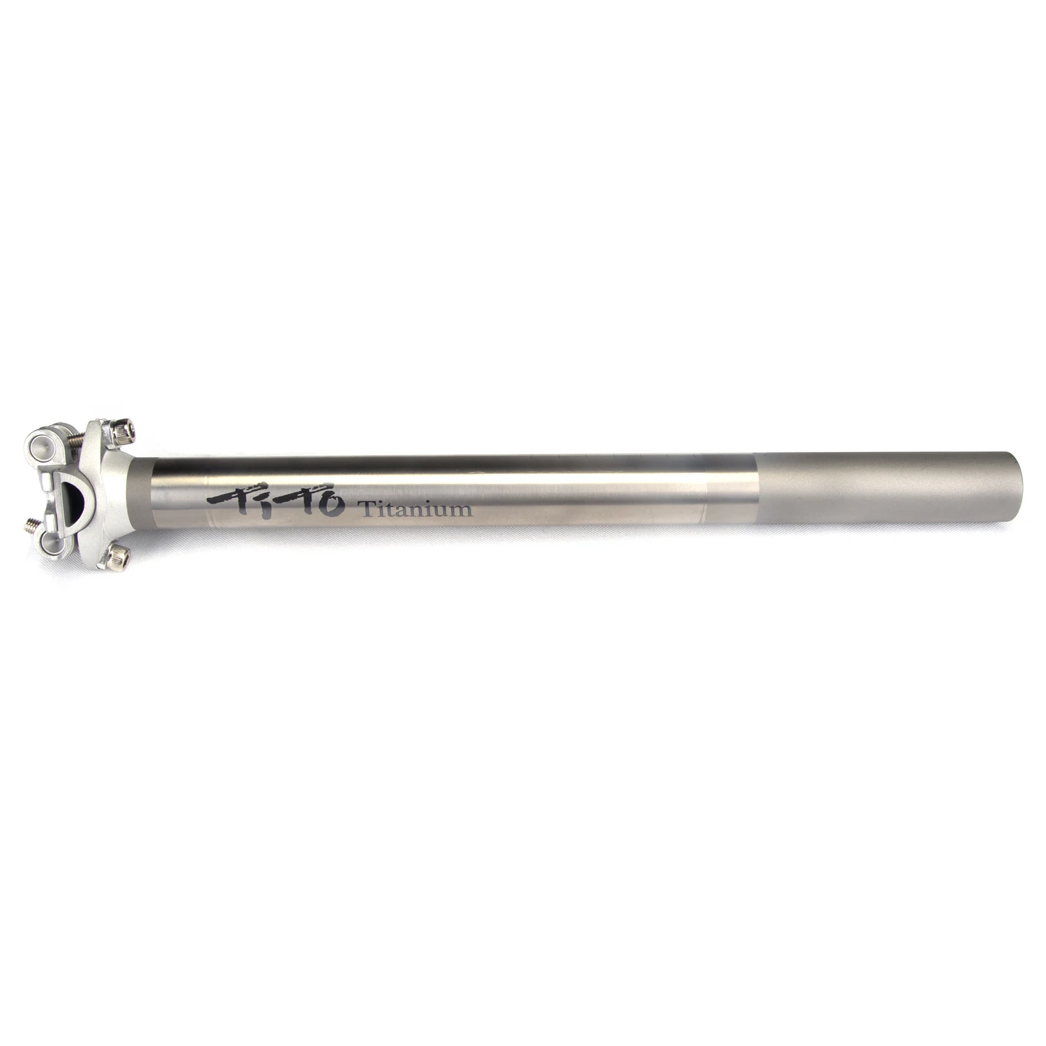 TiTo tija de sillín de bicicleta de aleación de titanio para MTB/tija de sillín de bicicleta de carretera 27,2/31,6mm * 350mm tubo de sillín de titanio cabeza de aluminio + varilla de titanio