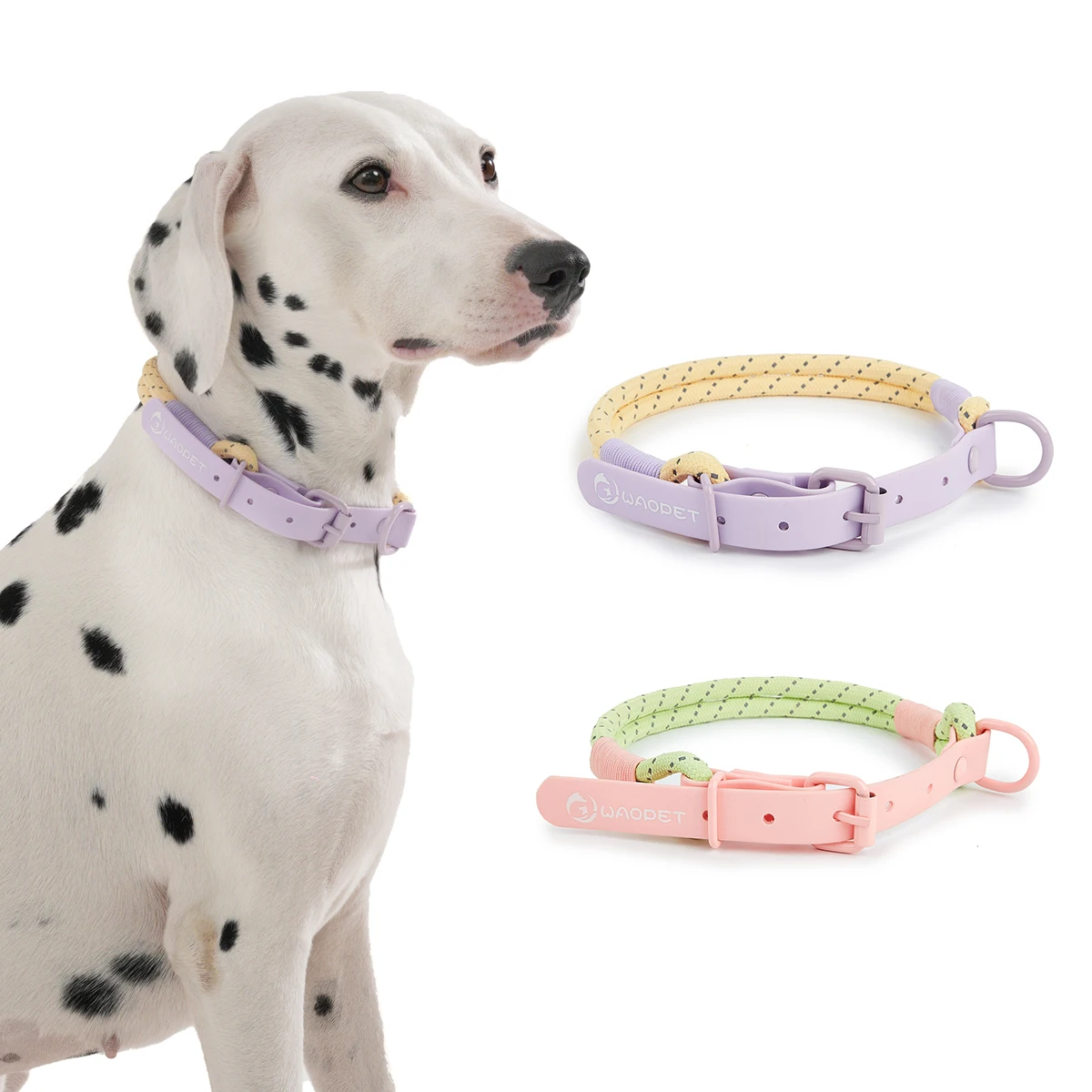 Suministros para Mascotas, Collar para Perros Pequeños y Medianos, Serie Color Caramelo, Estilo Lindo, Collar de PVC con Correa, Conjunto de Correas, Nueva Llegada