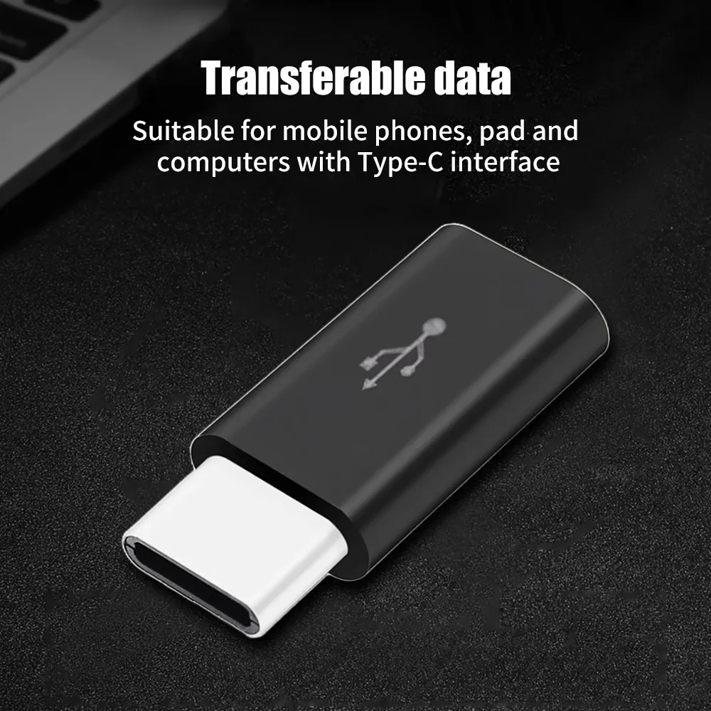 1/5/10 Uds Micro USB hembra a tipo C macho adaptador convertidor para teléfono inteligente Android tableta USB tipo C a conector Micro USB