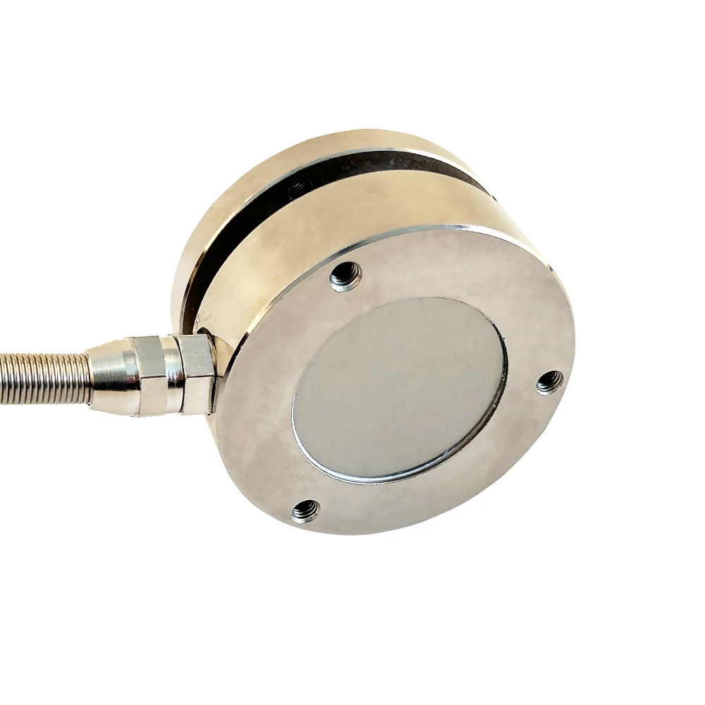 Celda de Carga de 58mm con Pantalla Digital, Sensor de Acero Aleado de 10t para Pesaje Industrial y Medición de Fuerza