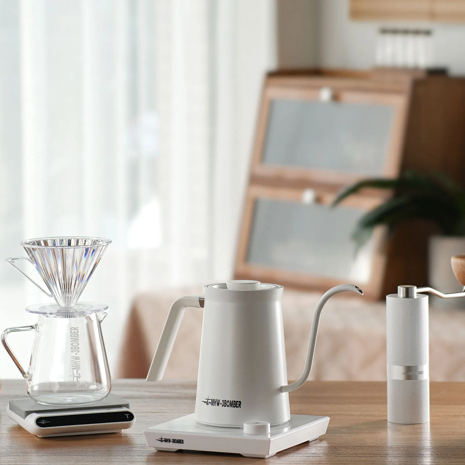Hervidor de café eléctrico inteligente MHW-3BOMBER, hervidores de cuello de cisne con Control preciso de temperatura, accesorios de Barista para el hogar