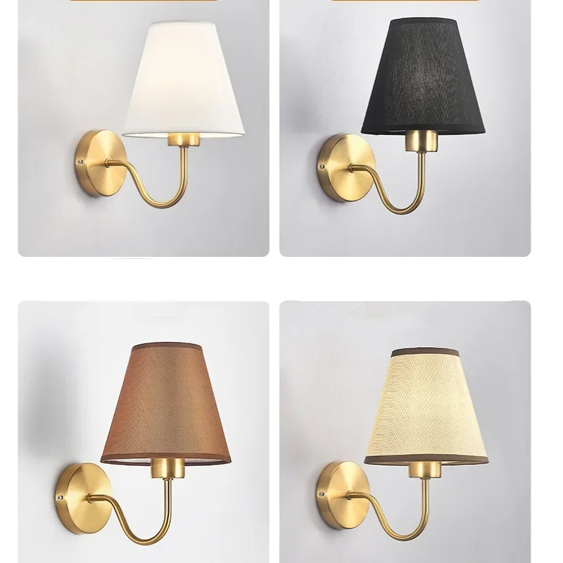 Lámpara de pared Retro E27, creativa y minimalista, decoración de interiores, dormitorio, Hotel, cabecera, estudio, accesorios de iluminación para el hogar