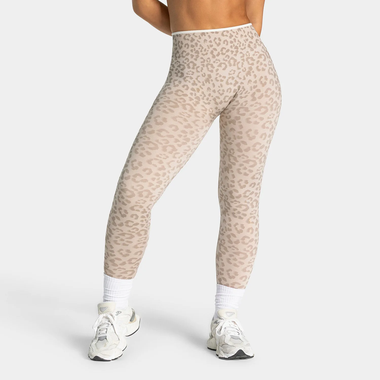 Leggings de Yoga de Cintura Alta para Mujer, Sin Costuras, para Fitness, Running, Entrenamiento, Gimnasio, con Efecto Push-Up, Estampado de Leopardo, Leggings Moldeadores y Reafirmantes