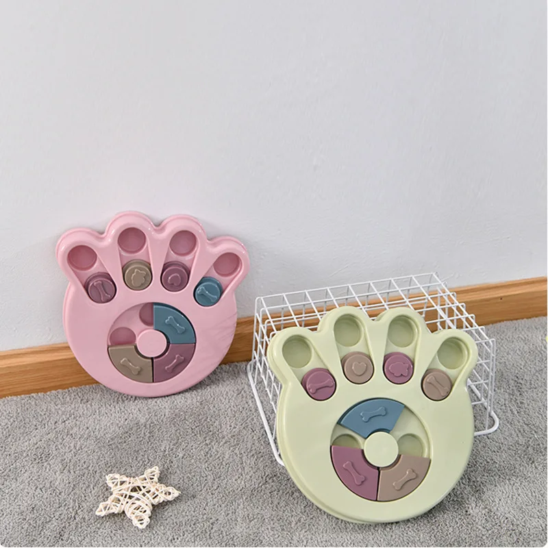Puzle interactivo de comedero lento para perros, dispensador de comida IQ para cachorros, cuenco antideslizante para comer lentamente, juego de entrenamiento para gatos y perros