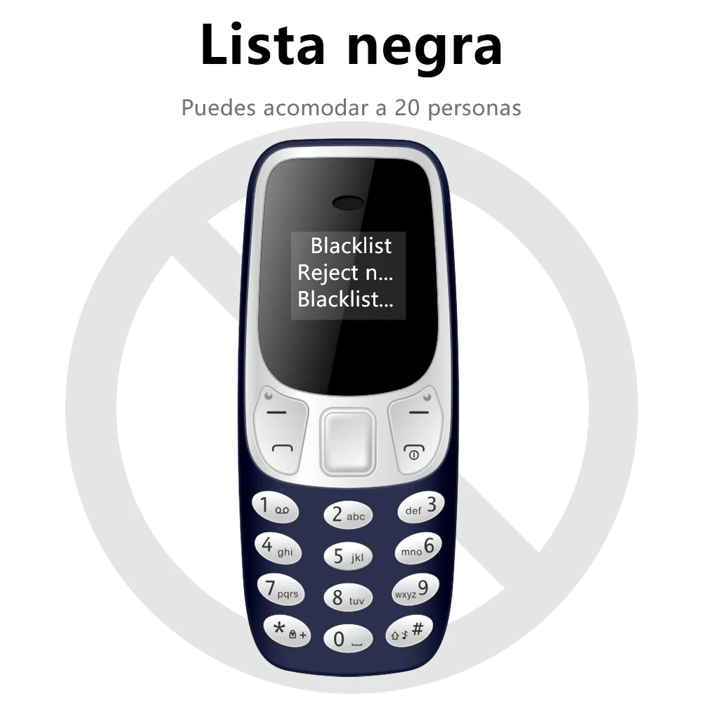 SERVO BM10 Mini función de teléfono Dual SIM Dual Standby marcación de voz reproductor Mp3 de baja radiación con gancho para la oreja teléfono celular de bolsillo
