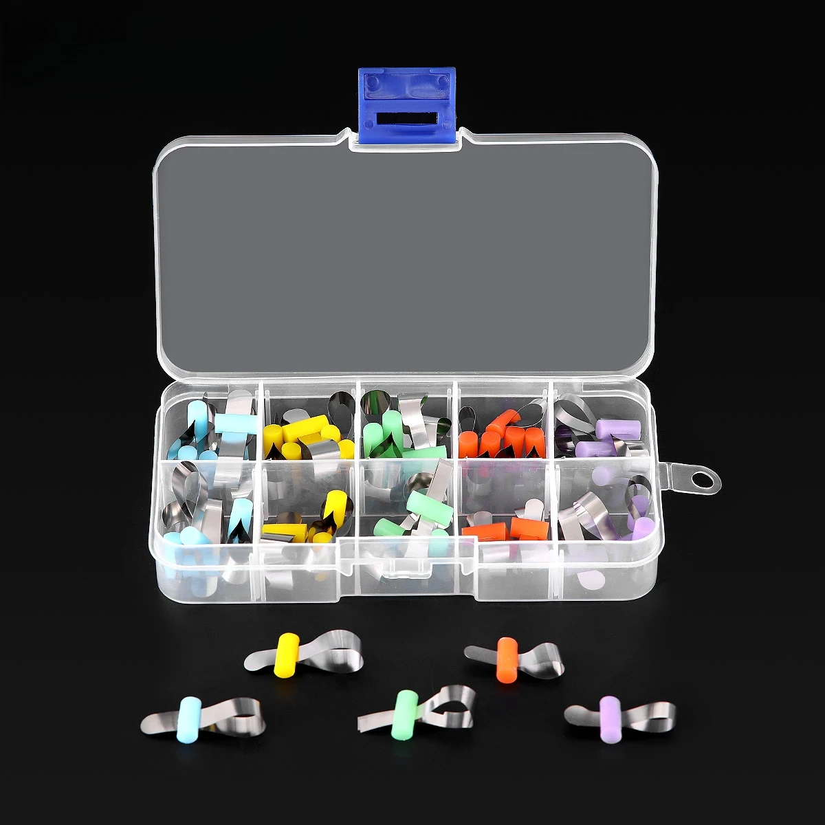 JUMTOP-Matrices metálicas contorneadas seccionales, hoja formadora de ortodoncia Dental con bandas de matriz de odontología de posicionamiento