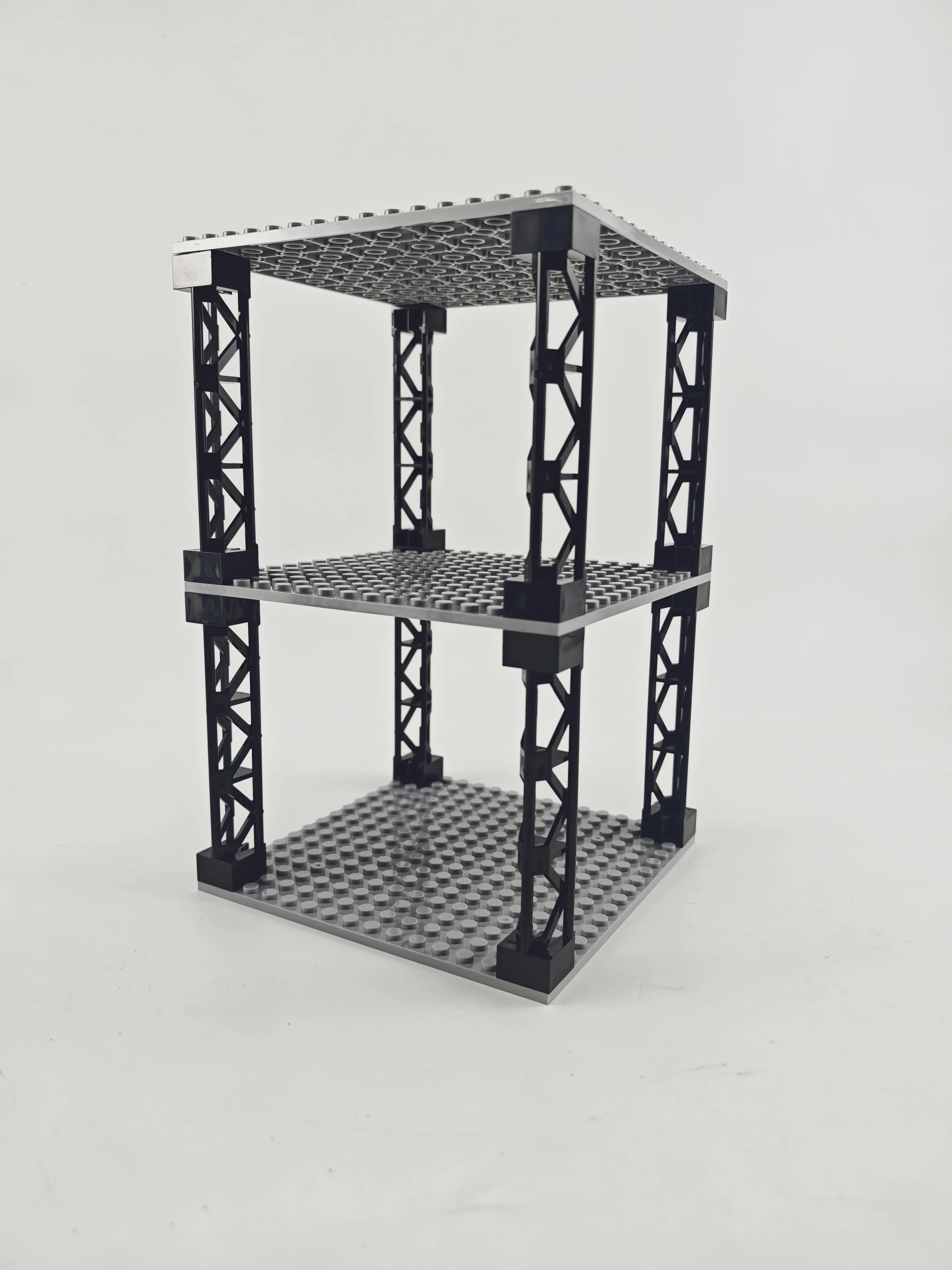 Bloques de Construcción Multifuncionales, Estante de Almacenamiento de Escritorio Apilable de Múltiples Niveles, Simulación de Bunkers Militares, Placa de Soporte de 16x16
