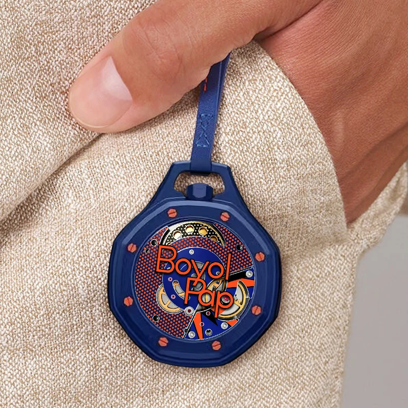 Nuevo Reloj de Bolsillo Octagonal con Cadena para Hombre y Mujer, Reloj Colgante Casual de Cuarzo, Reloj de Pulsera con Colgante de Moda en Color Caramelo