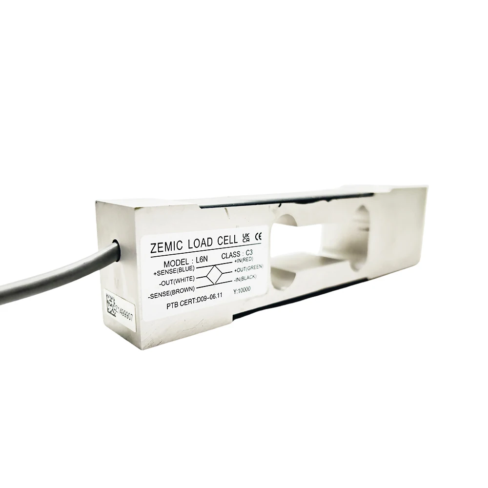 Sensor de Celda de Carga Zemic L6N, Capacidad de 3 kg a 100 kg, Clase C3, Impermeable, para Aplicaciones de Pesaje, Ideal para Básculas Industriales