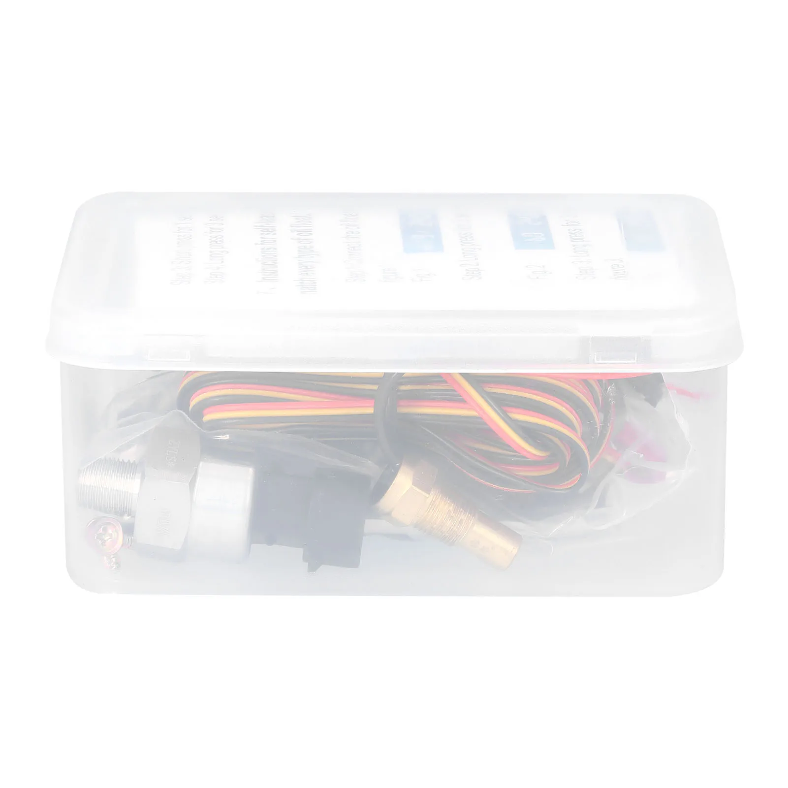 Medidor LCD 4 en 1 para coche, medidor Digital de presión de aceite, voltaje, temperatura del agua, instrumento Universal de 9-36V para coche, camión, SUV, RV