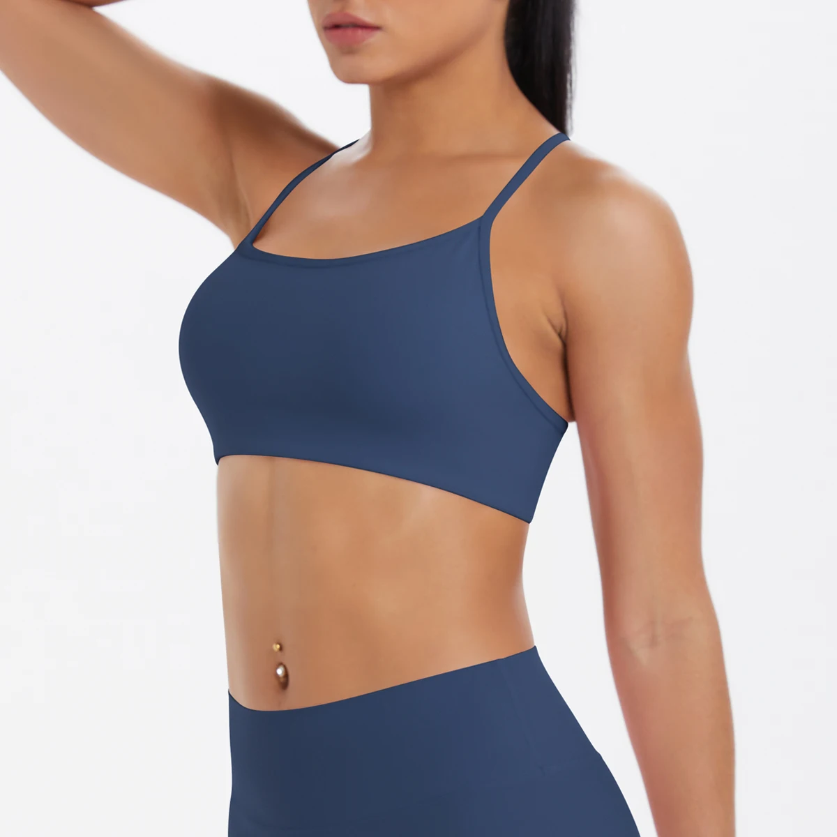Sujetador deportivo cruzado Sexy para mujer, Top de Yoga para gimnasio, entrenamiento para mujer, sujetador de Yoga para correr, ropa interior deportiva elástica para mujer, camiseta sin mangas para entrenamiento físico