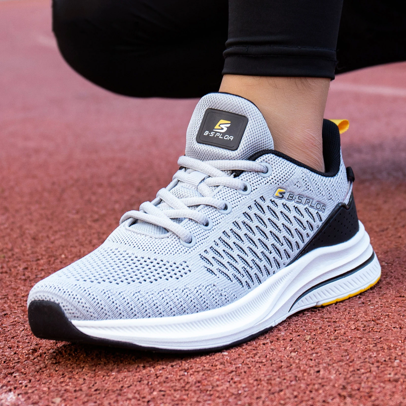 Baasploa-Zapatillas de correr ligeras para hombre, deportivas informales de malla de diseñador, con cordones, para deportes al aire libre, tenis, 2023