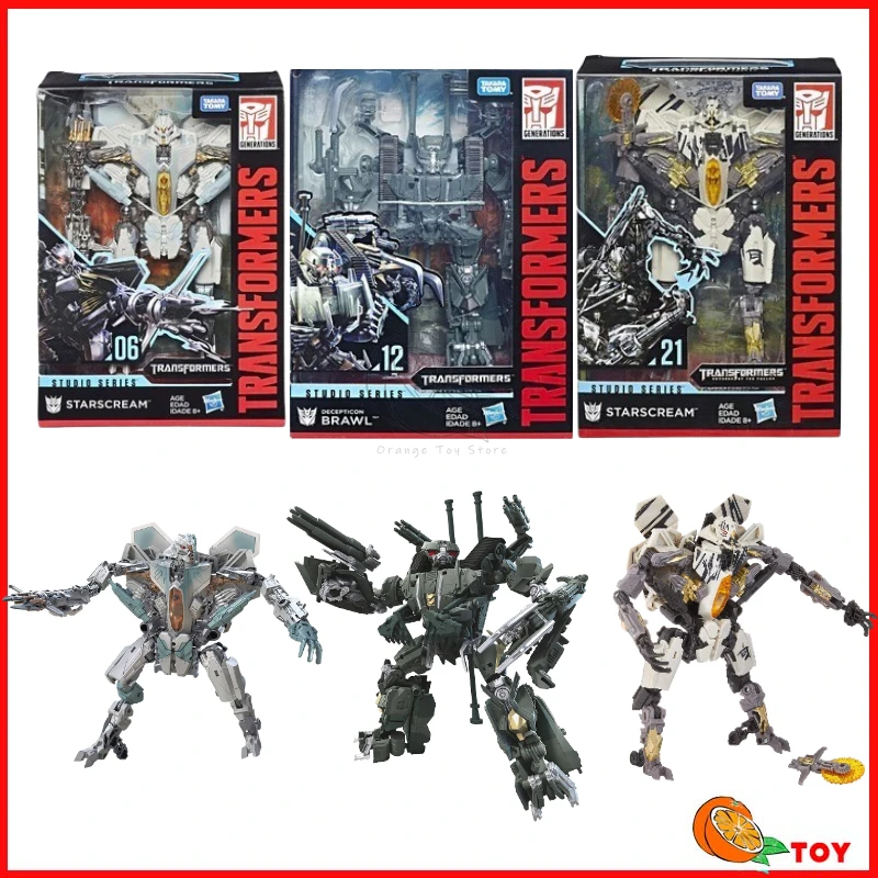 En stock Transformers juguetes serie de estudio Clase V KO Brawl Starscream Brawl modelo Robot colección figuras de acción juguetes regalos