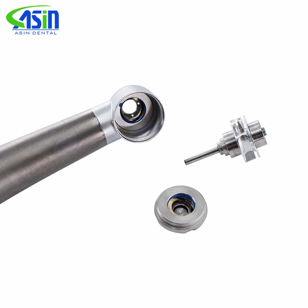 Pieza de mano Dental de aleación de titanio, cabezal de torsión de fibra óptica, turbina de aire, rodamiento de cerámica para KaVo 2/4/6, Conector de orificio, herramienta de dentista