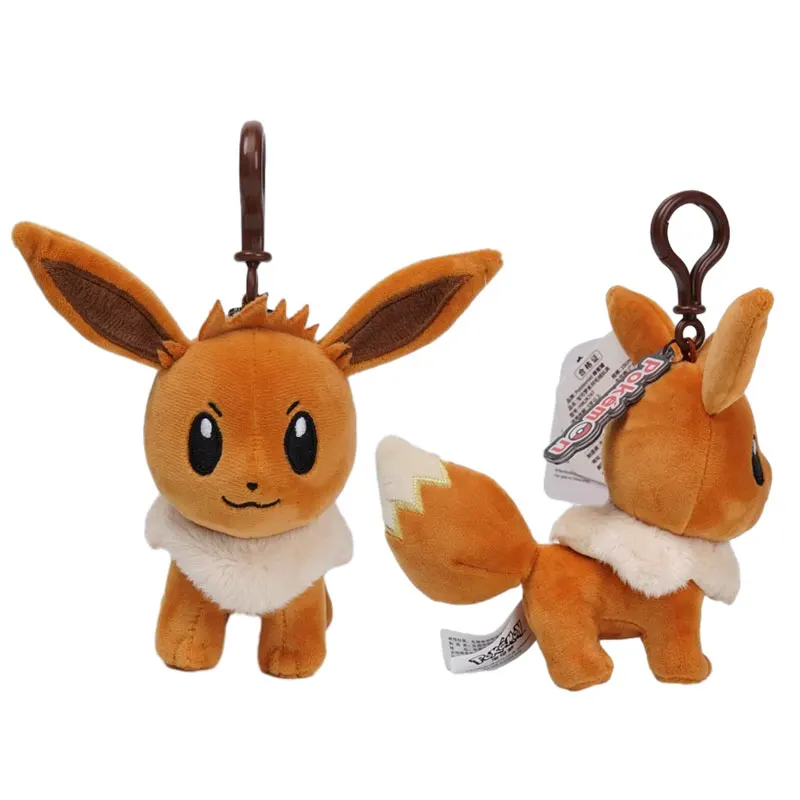 Pokemon Pikachu Mew Squirtle Charmander Kawaii juguete de peluche colgante bolso escolar mochila colgante llavero muñeca pequeña regalo de cumpleaños