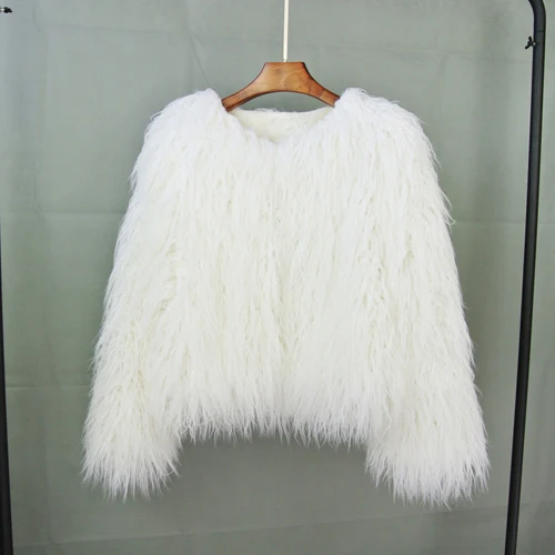 Abrigos de piel para mujer, Top de moda para otoño e invierno, abrigo de piel sintética rosa, chaquetas de piel sintética gruesas y cálidas elegantes para mujer 2022