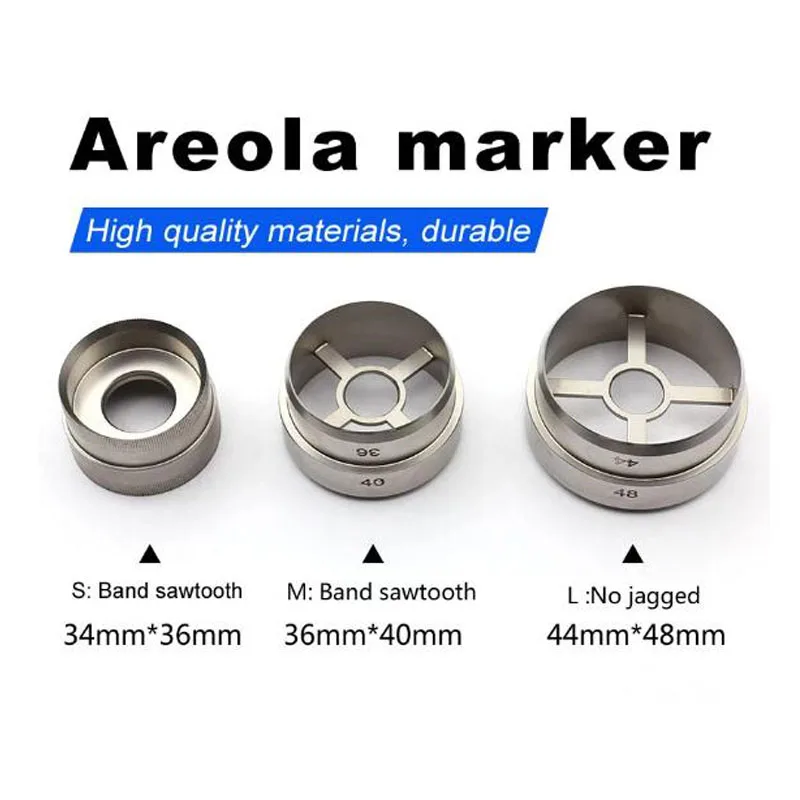 Shiqiang-marcador de posicionamiento de areola, herramienta de cirugía plástica cosmética, taladro de tejido de la piel de acero inoxidable