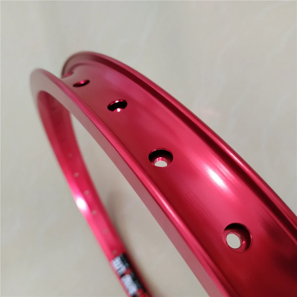 Ruedas de bicicleta Bmx de 20 pulgadas, llanta de bicicleta de doble capa de 36 agujeros para bicicleta de calle de engranaje fijo Bmx, llanta colorida