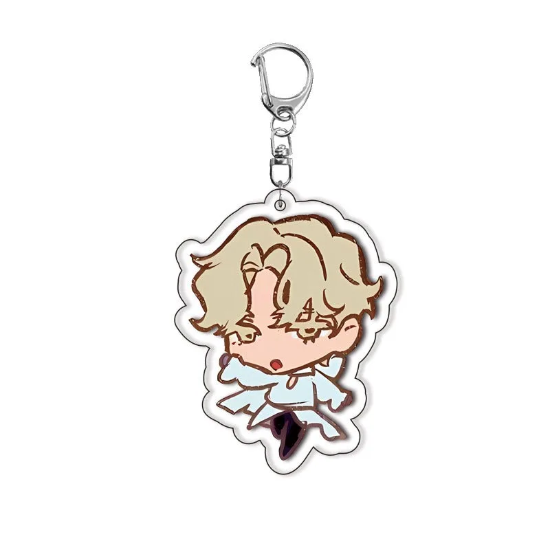 6 unids/set Anime Alien Stage llavero hombre llavero para accesorios lindo bolso colgante llavero acrílico dibujos animados para venta al por mayor