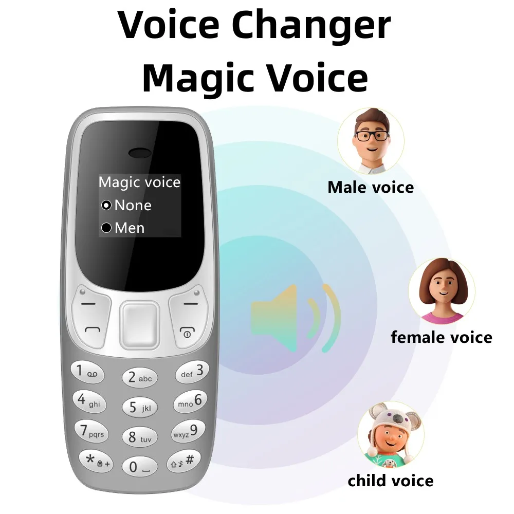 SERVO pequeño teléfono móvil Bluetooth marcador Magic voice baja radiación grabación de llamadas telefónicas 2/3 SIM GSM desbloqueado Mini teléfono móvil