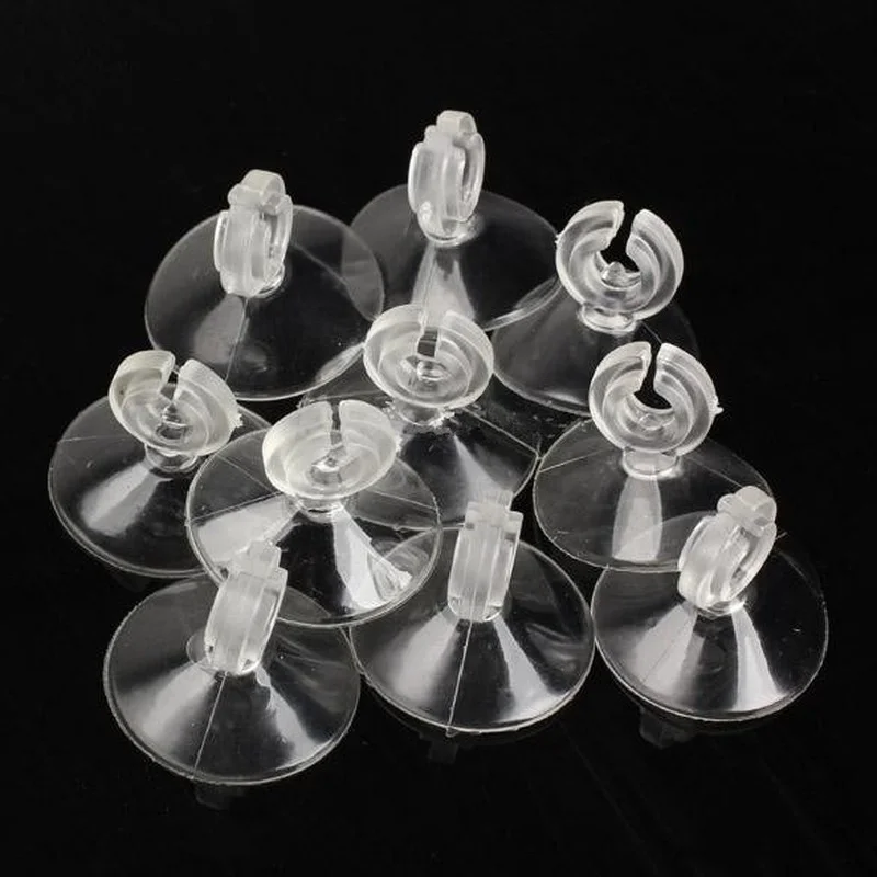 Ventosa para acuario, manguera de aire de 4mm, soporte para cables, bomba de aire usada, accesorios para pecera
